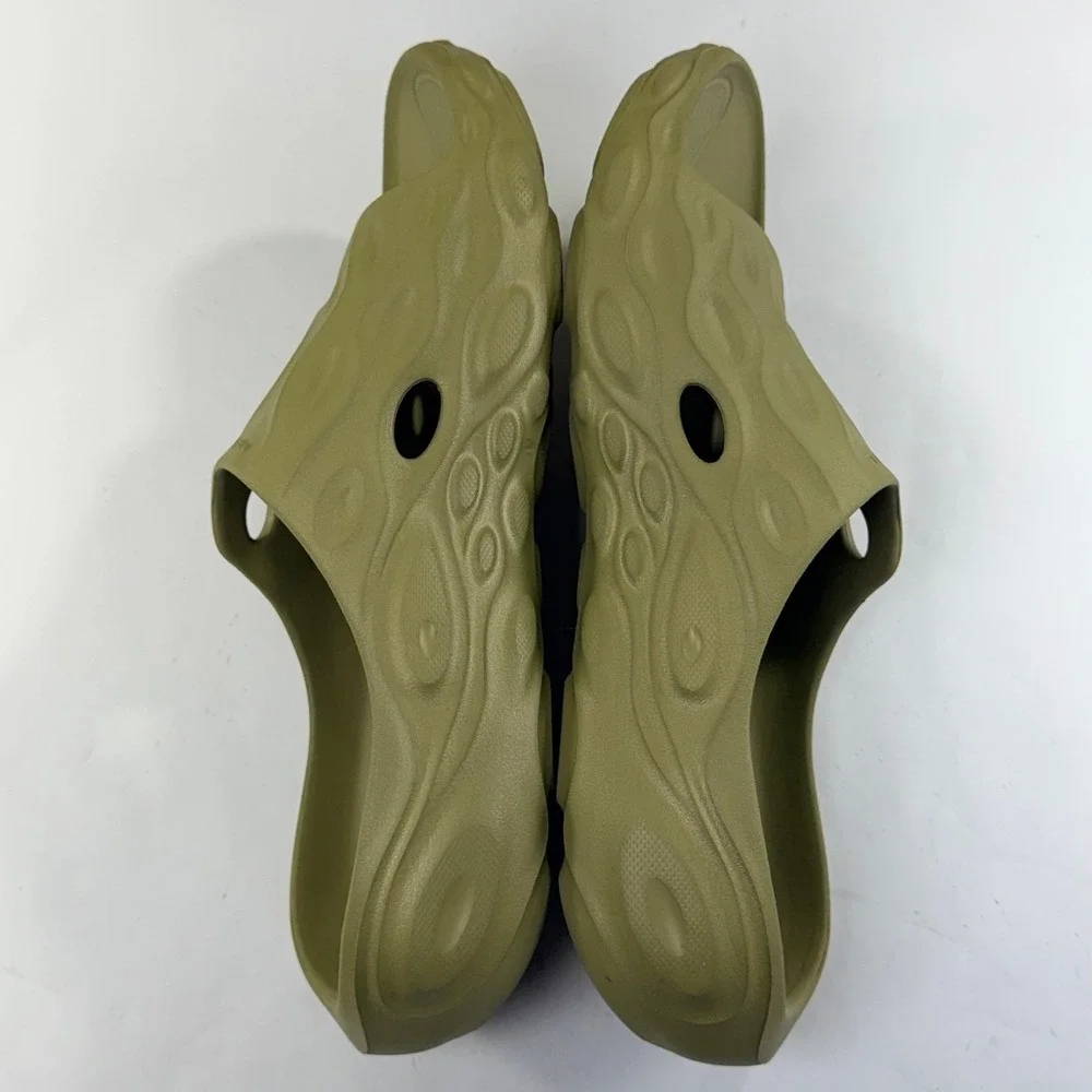 Merrell Hydro Slide 2 Sandal Mens 11 Mosstone Green Rubber Sport Comfort Outdoor